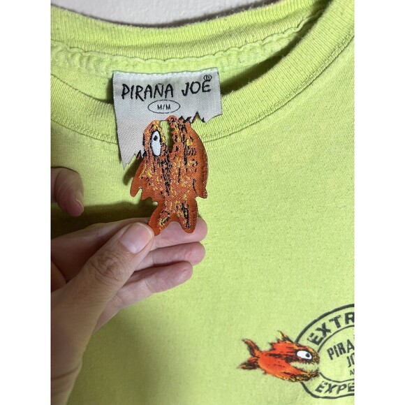 Pirana Joe's Alaska Extreme Experience TShirt Men's Light Green Size Medium - Picture 8 of 15